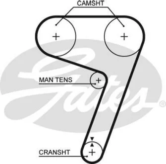 (8597-15279) Ремінь ГРМ XS Gates 5279XS