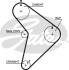 Ремень ГРМ 152x25 Mazda 323D 1.7 86-94, Audi A4,A6, VW Passat 1.8T 95- Gates 5307 (фото 1)