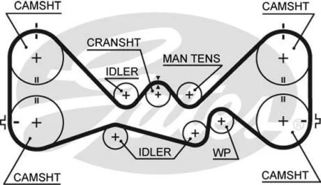 Ремінь зубчастий (довж. 60-150) Gates 5384XS