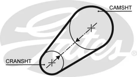 (8597-15498) Ремінь ГРМ XS Gates 5498XS