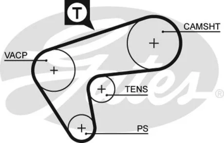 (8597-15513) Ремінь ГРМ XS Gates 5513XS