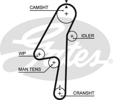 Ремінь ГРМ Gates 5580XS