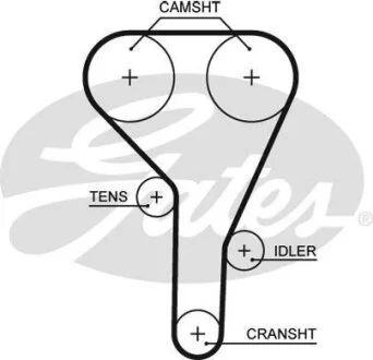 (8597-15638) Ремінь ГРМ XS Gates 5638XS