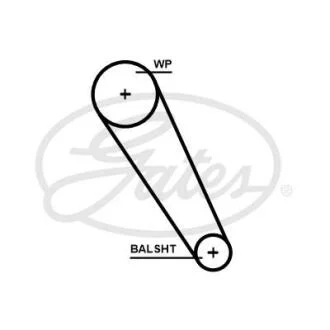 Ремінь зубчастий (довж. 60-150) Gates 5698XS
