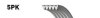 (8653-10561) Ремінь (поліклиновий) MICRO-V HORIZON SF Gates 5PK711SF (фото 2)