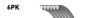 6PK1093 (8653-10665)  Ремінь (поліклиновий) GATES MICRO-V HORIZON 6PK1093