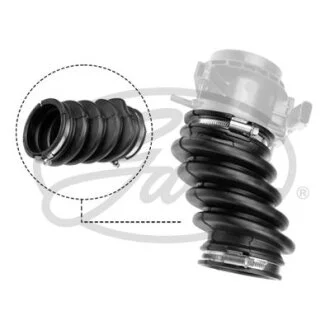 Шланг інтеркулера (діаметр 65/72мм, довжина 145мм, чорний) FORD C-MAX II, FOCUS III, FOCUS III/HATCHBACK, TOURNEO CONNECT V408 NADWOZIE WIELKO MAZDA 5 1.6D/2.0D 07.10- Gates ANTK1070