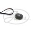 (7884-23027) Комплект ременів MICRO V KIT Gates K036PK1255 (фото 1)