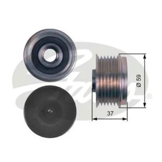 (7789-10108) Шків генератора OVERRUNNING PULLEY Gates OAP7133