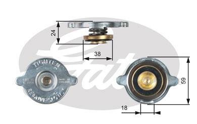 (7410-30013) Кришка радіатора Gates RC113