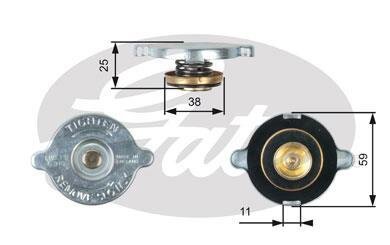 (7410-30022) Кришка радіатора Gates RC122