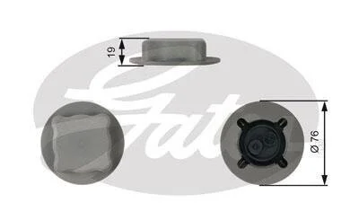 (7410-30033) Кришка розширювального бачка системи охолодження Gates RC206