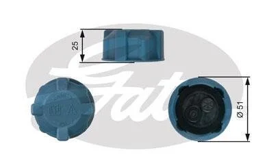 (7410-30062) Кришка розширювального бачка системи охолодження Gates RC220