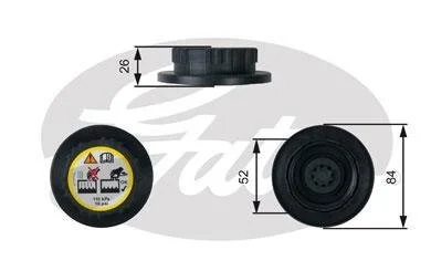 (7410-30092) Кришка розширювального бачка системи охолодження Gates RC246