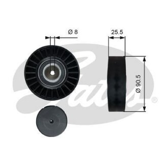 (7803-21105) Обвідний ролик DRIVEALIGN MV IDLER Gates T36005