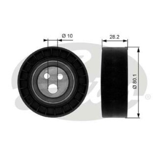 (7803-21116) Обвідний ролик DRIVEALIGN MV IDLER Gates T36016