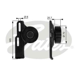 (7803-21135) Обвідний ролик DRIVEALIGN MV IDLER Gates T36035