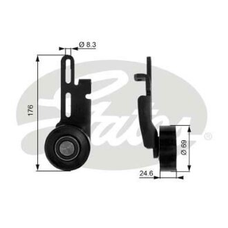 (7803-21170) Обвідний ролик DRIVEALIGN MV IDLER Gates T36070