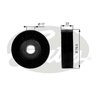 (7803-21283) Обвідний ролик DRIVEALIGN MV IDLER Gates T36183