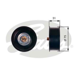 Ролик ремня приводного INFINITI G37/FX35-50/NISSAN 350Z/370Z 08- Gates T36305