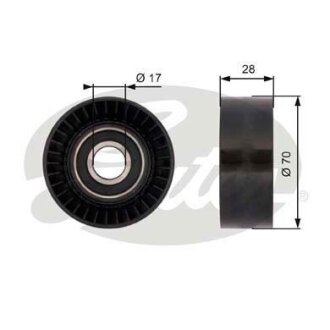 (7803-21479) Обвідний ролик DRIVEALIGN MV IDLER Gates T36379