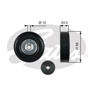 (7803-21481) Обвідний ролик DRIVEALIGN MV IDLER Gates T36381