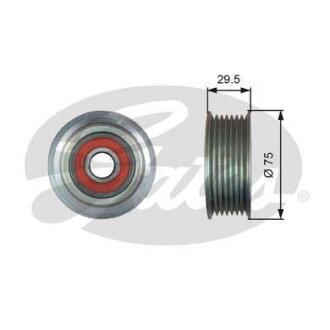 (7803-21547) Обвідний ролик DRIVEALIGN MV IDLER Gates T36447