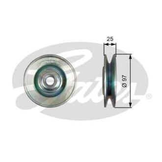(7803-21615) Обвідний ролик DRIVEALIGN MV IDLER Gates T36615