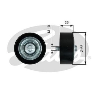 (7803-21621) Обвідний ролик DRIVEALIGN MV IDLER Gates T36621