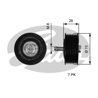 (7803-21773) Обвідний ролик DRIVEALIGN MV IDLER Gates T36773