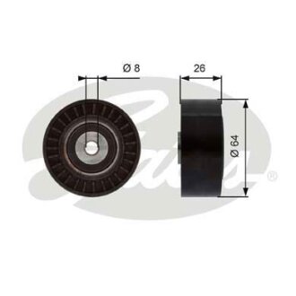 (7803-21094) Обвідний ролик DRIVEALIGN MV IDLER Gates T38094