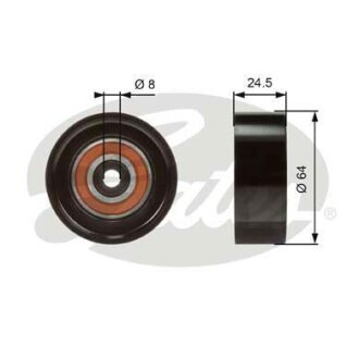 (7803-21097) Обвідний ролик DRIVEALIGN MV IDLER Gates T38097