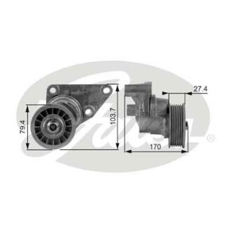 Ролик ремня приводного GM/CADILLAC/HUMMER TAHOE/ESCALADE/H2/H3 -06 натяжной, 4.8/5.3 Gates T38158