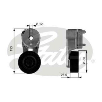 (7808-21063) Механізм натягу ременя DRIVEALIGN MV TENS Gates T38163