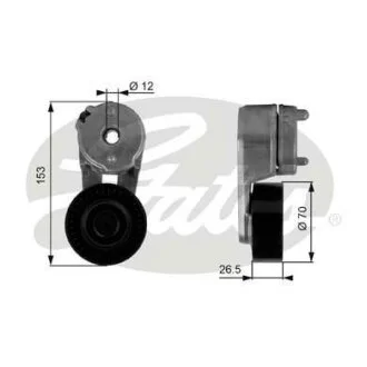 (7808-21063) Механізм натягу ременя DRIVEALIGN MV TENS Gates T38163