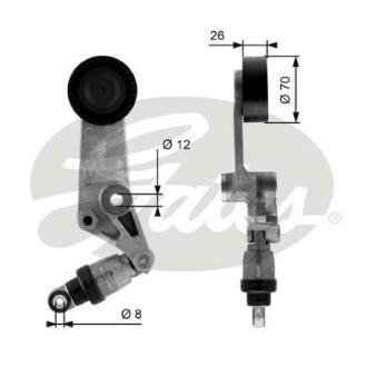 (7808-21186) Механізм натягу ременя DRIVEALIGN MV TENS Gates T38286