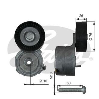 (7808-21323) Механізм натягу ременя DRIVEALIGN MV TENS Gates T38423 (фото 1)