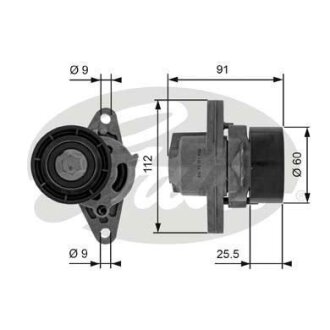 (7808-21356) Механізм натягу ременя DRIVEALIGN MV TENS Gates T38456