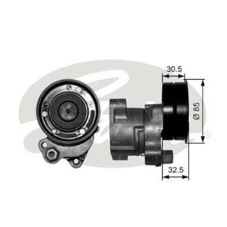 Ролик ремня приводного DAF 8500/8700/9700/B12/FH/FM/FM7/FM9/FMX 01- натяжной Gates T38572
