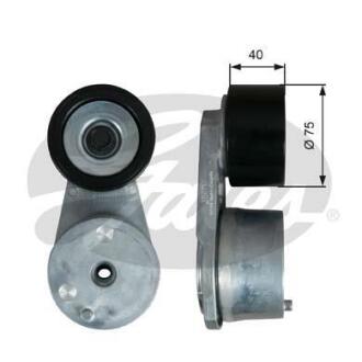 Ролик ремня приводного VOLVO 8500/8700/9700/B12/FH/FM/FM7/FM9/FMX 98- натяжной Gates T38607