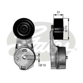 Натягувач поліклинового ременя VW LT 28-35 II, LT 28-46 II 2.8D 05.01-07.06 Gates T39065