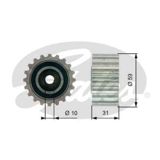 (7786-21477) Обвідний ролик ременя ГРМ POWERGRIP IDLER Gates T41236