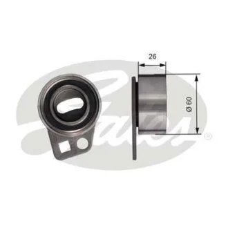 (7786-21515) Натяжний ролик ременя ГРМ POWERGRIP TENSIONER Gates T41275