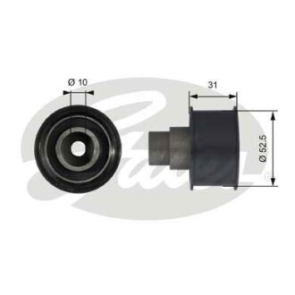 (7786-21373) Обвідний ролик ременя ГРМ POWERGRIP IDLER Gates T42080