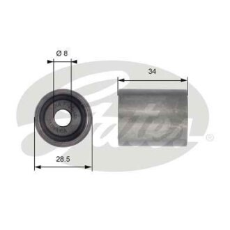 Ролик ремня ГРМ VAG A3/FABIA/OCTAVIA/BORA/GOLF 6/JETTA 3/JETTA 4/PASSAT/TIGUAN 00- 1.9 DIESEL Gates T42139