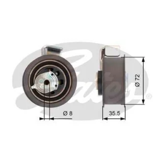 (7784-21021) Натяжний ролик ременя ГРМ POWERGRIP TENSIONER Gates T43021
