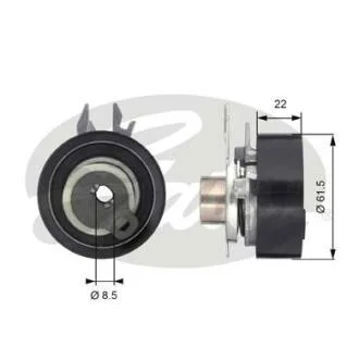(7784-21054) Натяжний ролик ременя ГРМ POWERGRIP TENSIONER Gates T43061
