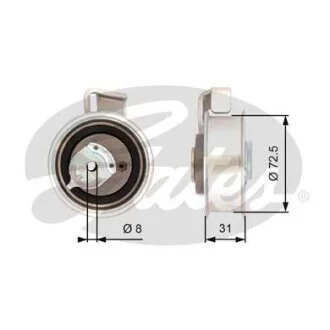 (7784-21065) Натяжний ролик ременя ГРМ POWERGRIP TENSIONER Gates T43072