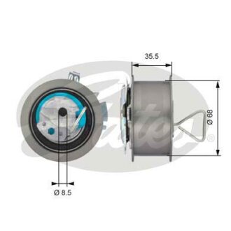 (7784-21084) Натяжний ролик ременя ГРМ POWERGRIP TENSIONER Gates T43091