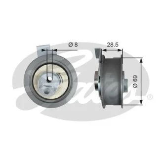 Натяжний ролик, зубчастий ремінь Gates T43242